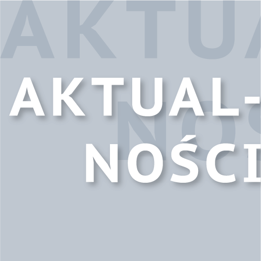 grafika z napisem Aktualności